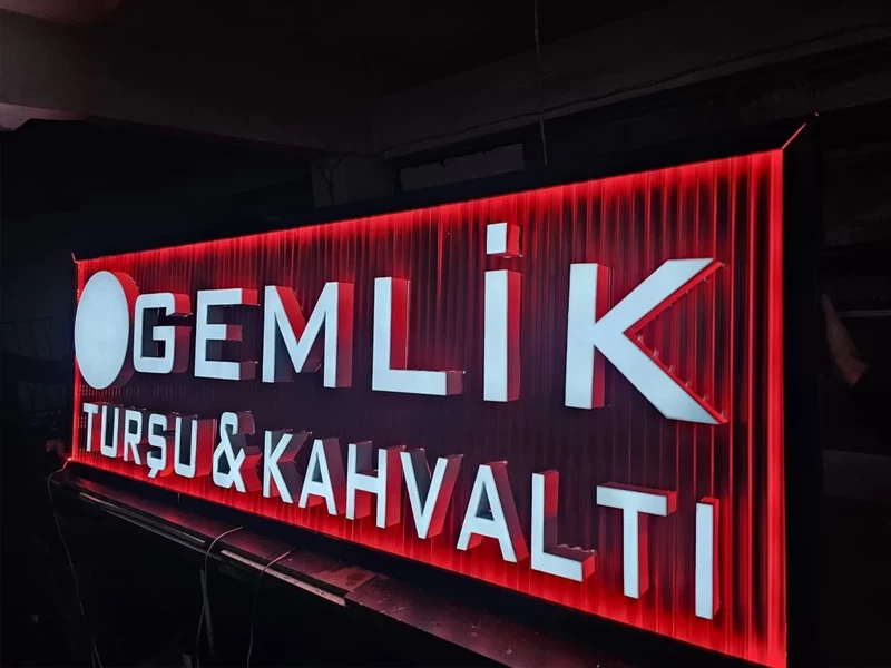 Pleksi Harf Tabela Uygulama 24